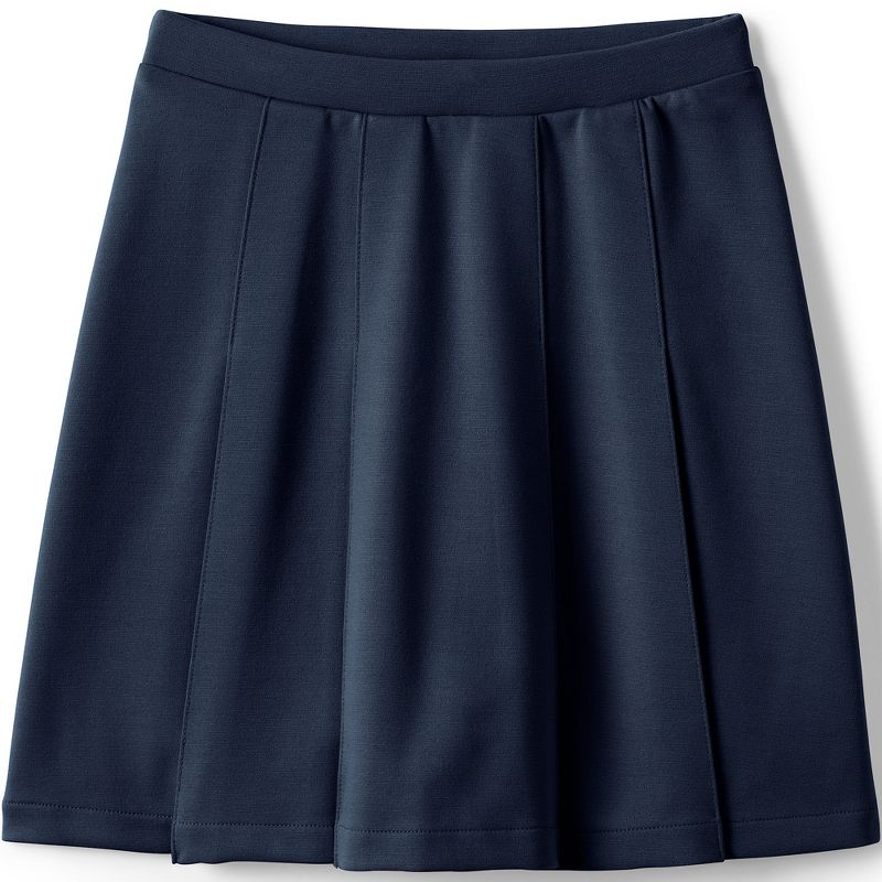 Lands' End Lands' End School Uniform Kids Ponte Pleat Skirt, 1 of 4