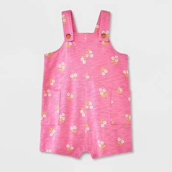 Baby Girls' Printed Floral Coveralls - Cat & Jack™ Pink