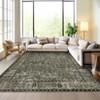 Area Rugs: Washable Non-Slip Vintage Carpet, Soft Low Pile Stain Resistant Rugs for Living Room, Bedroom, Home, Office, Dining Room - 4 of 4