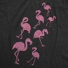 Womens Glitter Flamingos T Shirt Funny Cute Top Vacation Graphic Novelty Tee For Ladies - Crazy Dog Women's T Shirt - 2 of 4