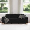 vidaXL 3-Seater Sofa Black 180 cm Fabric - 3 of 4