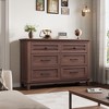6 Dresser for Bedroom, 47" Wide Drawer Dresser with Storage Freestanding, Wooden Closet Storage Chest for Living Room, Bedroom, Entryway - 3 of 4