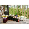 SpassWay 14" Dia Outdoor Indoor Ceramic Planter Pot Decorative Planter with Drainage Hole Patio Flower Pot - 4 of 4