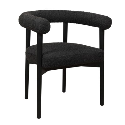 Spara Black Boucle Dining Chair : Target