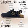 CUSHIONAIRE Brooklyn Women's Suede Clogs - Adjustable Slingback Clog Sandal with Buckle, Memory Foam, Wide Widths - 4 of 4