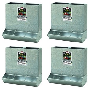 Little Giant BPF3 Heavy Duty Mountable 3 Hole Baby Piglet Livestock Trough Feeder, 9 Pound Capacity (4 Pack) - 1 of 2