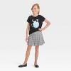 Girls' Short Sleeve 'Critter Tie-Dye Cocoa' Graphic T-Shirt - Cat & Jack™ Black - image 4 of 4