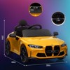 Acekool 12V Toddler Electric Sports Car Ride-On with Remote, 3 Speeds, LED Lights & Suspension - 3 of 4