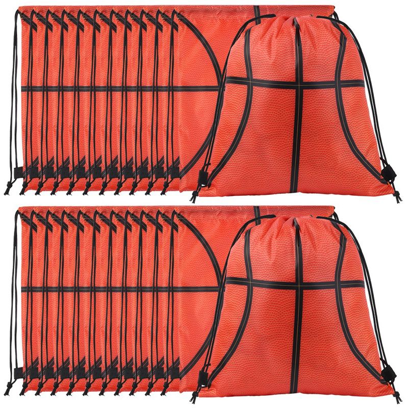 24PCS Drawstring Bags, 16.5x13.3inch Bulk Drawstring Cinch Bags, Drawstring Bag Sack Pack String Bag for Sports Gym Travel, 1 of 6