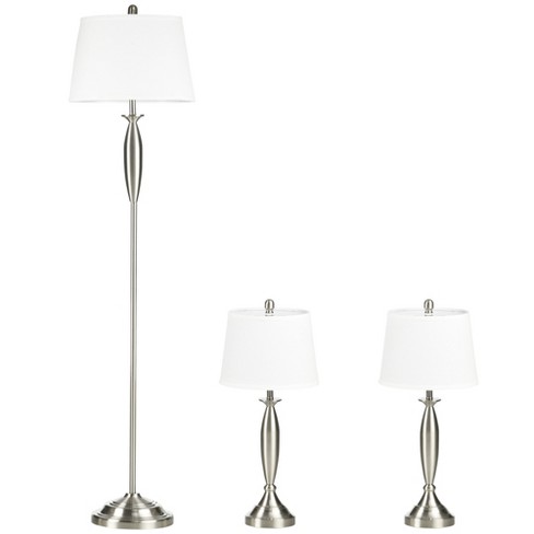 Homcom Boho Floor Lamp Desk Lamps Set