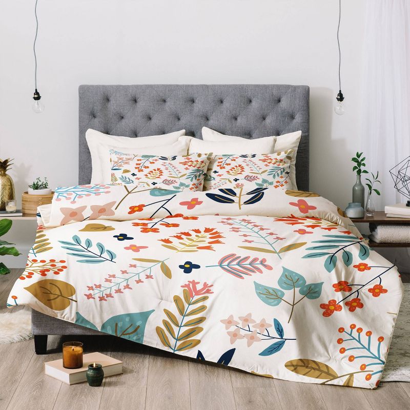 83 Oranges Botanical Harmony 100% Cotton Comforter Set - Deny Designs, 5 of 6