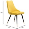 Zuo Piccolo Dining Chair (Set of 2) Yellow - 3 of 4