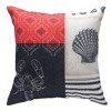 Manual Woodworkers & Weavers Outdoor Safe Pillow – Coastal Lobster Graphic 18" Square - 2 of 3