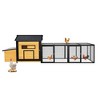 Angel Sar 118 Inch Large Chicken Coop with Nesting Box, Leak-Proof Tray and Asphalt Roof, Outdoor Poultry House for Backyard - 4 of 4