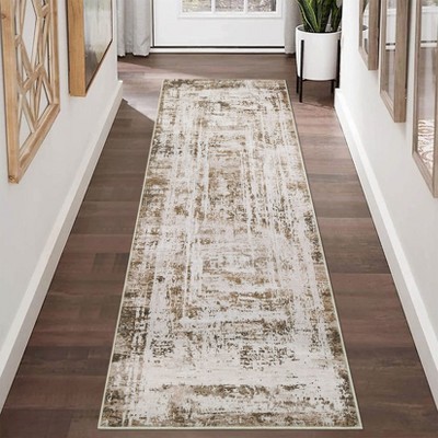 Modern Abstract Area Rug Geometric Rugs Non Slip Non-Shedding Rug
