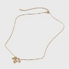 14K Gold Dipped Charm Initial Pendant Necklace - A New Day™ Gold - 3 of 4