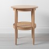 Wood & Cane Round Accent Side Table - Hearth & Hand™ with Magnolia - image 3 of 4