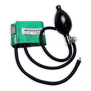 McKesson LUMEON Child Cuff Arm Reusable Blood Pressure Cuff and Bulb 01-865-9CGRGM Green 1 per Box - 1 of 4