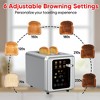 WHALL Toaster 2 Slice, Touch Screen Toasters, Smart Bread Toaster, Stainless Steel Small Toaster, Wide Slots Toaster With Bagel, Home and Kitchen - 3 of 4