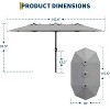 GustoWave Outdoor 13 FT Double-Sided Patio Umbrella for Pool Garden - 2 of 4