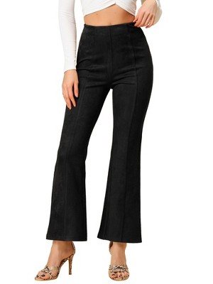 INSPIRE CHIC Women's Casual High Waist Wide Legs Bell Bottom Flared Long Pants