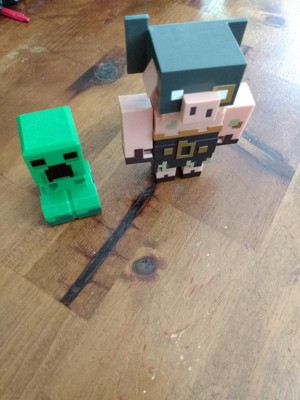 Minecraft - Figura Articulada - Creeper Vs Piglin Bruiser - GYR98 - M. -  Real Brinquedos