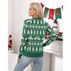 Clearlove Family Christmas Sweater Reindeer Snowflake Pattern Crew Neck Holiday Pullover Knitwear - 3 of 4