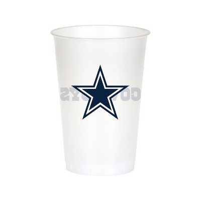 Dallas Cowboys Football Cup Powder Coated in Glowbee Clear, Polar