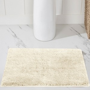 Haven Collection Bathroom Rug 100% Polyester Tufted Bath Mat, Non-Slip TP Rubber Backing, Machine Washable Bath Rug - 1 of 1
