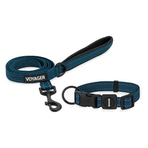 Voyager Adjustable Nylon Collar and Leash Combo for Dogs and Cats - 1 of 4