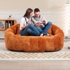 CAVINAS Chenille Bean Bag Chair for Adults and Kids,Oversized Lazy Sofa Chair with High-Density Foam,Modern Lounge Chair for Living Room - 2 of 4