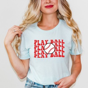 Simply Sage Market Play Ball Stacked Short Sleeve Tee - 1 of 4