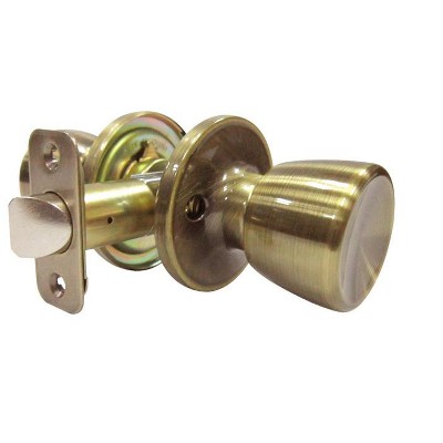 Faultless Tulip Antique Brass Passage Door Knob Right Handed