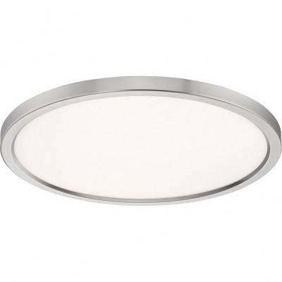 20" Brushed Nickel LED Flush Mount Ceiling Light