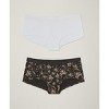Pact Women's Organic Cotton Boy Shorts 2 Pack - 3 of 3