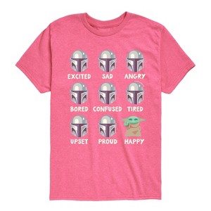 Boys' - The Mandalorian - Mandalorian Moods Short Sleeve Graphic T-Shirt - 1 of 4