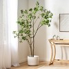 TopComfy Artificial Trees 210cm Artificial Pieris Tree Large Fake Pieris Tree Lifelike Branches Faux Pieris Tree for Indoor, Green, 39.4"*39.4"*82.7" - 2 of 4