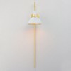 Maxim Lighting Dawn 1 - Light Wall Light in  White/Satin Brass - 4 of 4