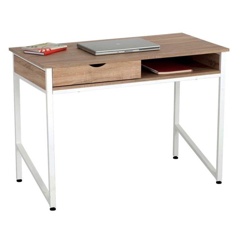 Steel Writing Desk in Brown- Safco, 1 of 7