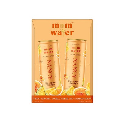 Mom Water Pineapple Orange - Nancy - 4pk/355ml Cans