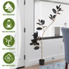 Angel Sar 6.9FT Artificial Rubber Tree, Real Touch Leaves Faux Indoor Plant, Tropical Greenery for Home and Office Decor - 3 of 4