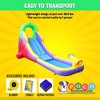 Pogo Bounce House Backyard Kids Home Rainbow Water Park Inflatable Water Slide with Splash Pool - 4 of 4