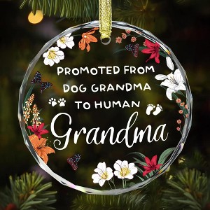 New Grandma Ornament - Promoted from Dog Grandma - New Grandmother Gift - Baby Annoucement Gift - 1 of 4