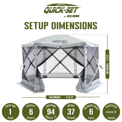 Gray Portable Outdoor Gazebo Canopy Shelter