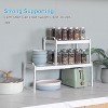 MaseiKar 4 Pack Kitchen Cabinet Shelves Organizers, Kitchen Counter Storage Shelf Spice Rack, Expandable Length, Adjustable Height, Stackable - 4 of 4