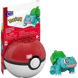 MEGA Construx Pokémon Evergreen Poké Ball Buildable Figures – Squirtle, Pikachu, Charmander, Eevee, Pichu & Bulbasaur – Build, Play & Display - 1 of 3