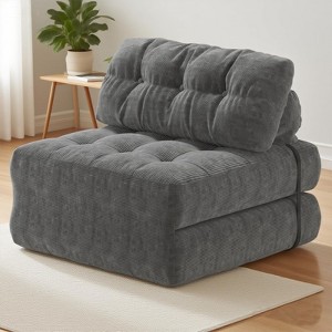 Folding Sofa Bed, Floor Folding Couch with Pillow, Futon Sofa Bed Convertible Sleeper Chair - 1 of 4