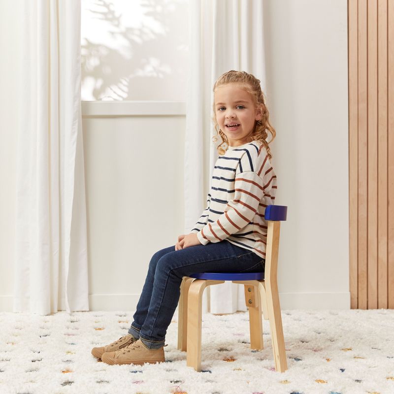 ECR4Kids Bentwood Table and Curved Back Chair Set, Kids Wood Furniture, 6 of 13