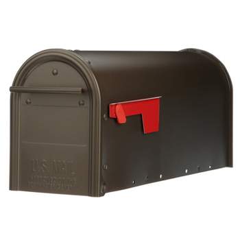 Architectural Mailboxes Franklin Post Mount Mailbox Bronze