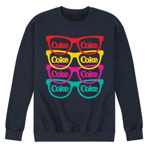 Men's - Coca-Cola - Retro Sunglasses Graphic Fleece Sweatshirt - 1 of 4